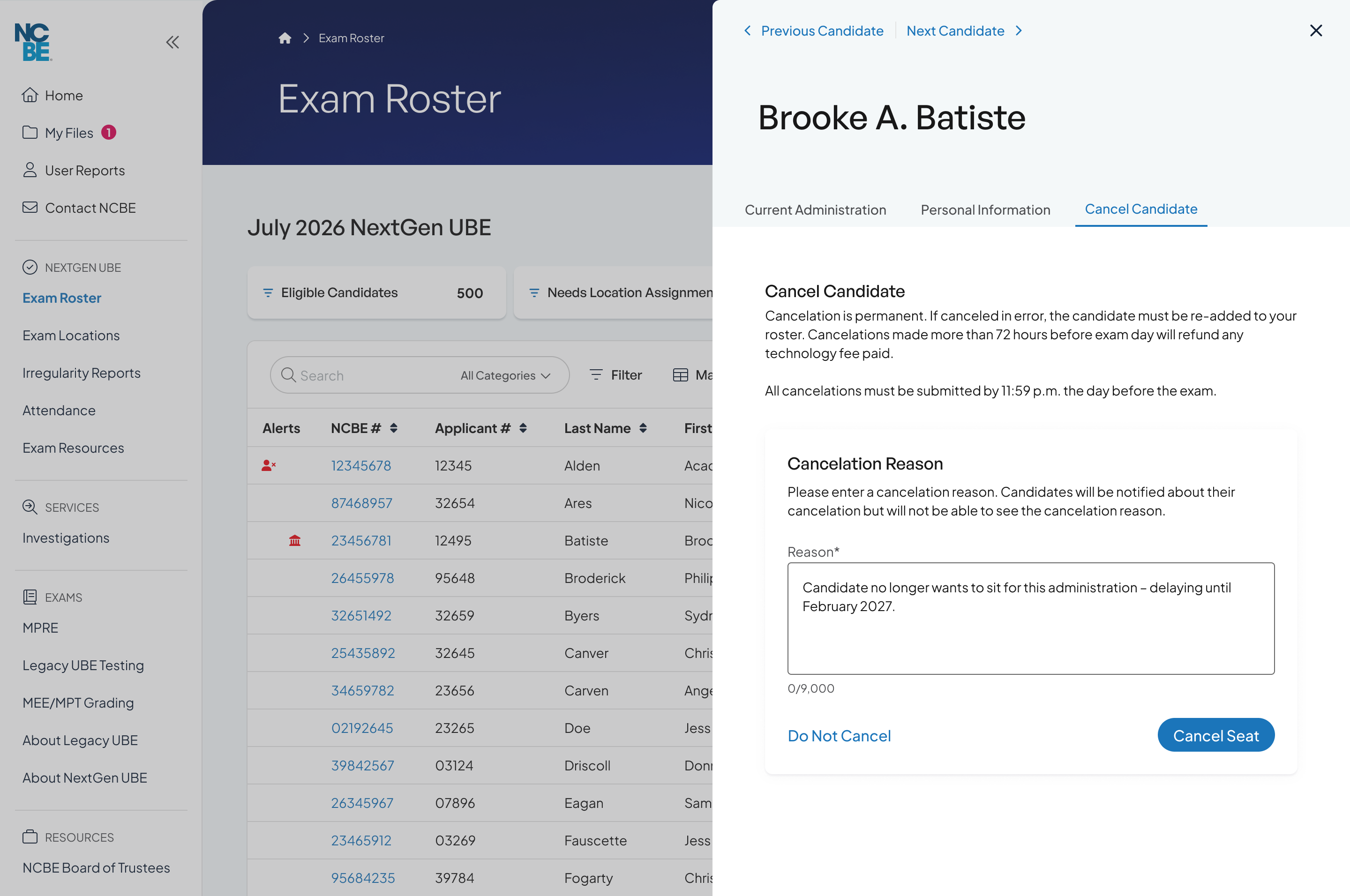 Pre-Exam-Roster_Manage-Cancel.png